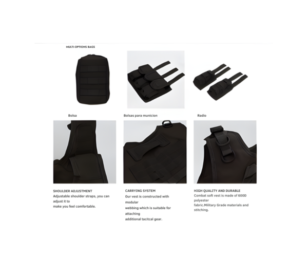 3 CHALECO CENTURION NEGRO